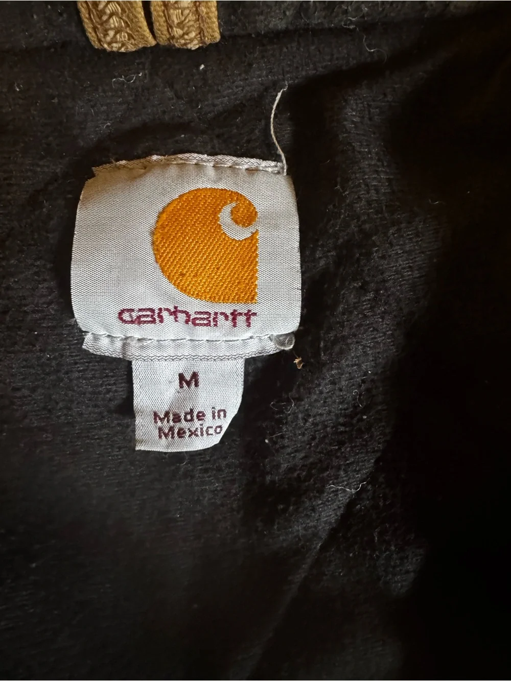 Carhartt Tan Hooded Thermal-Lined Work Jacket
